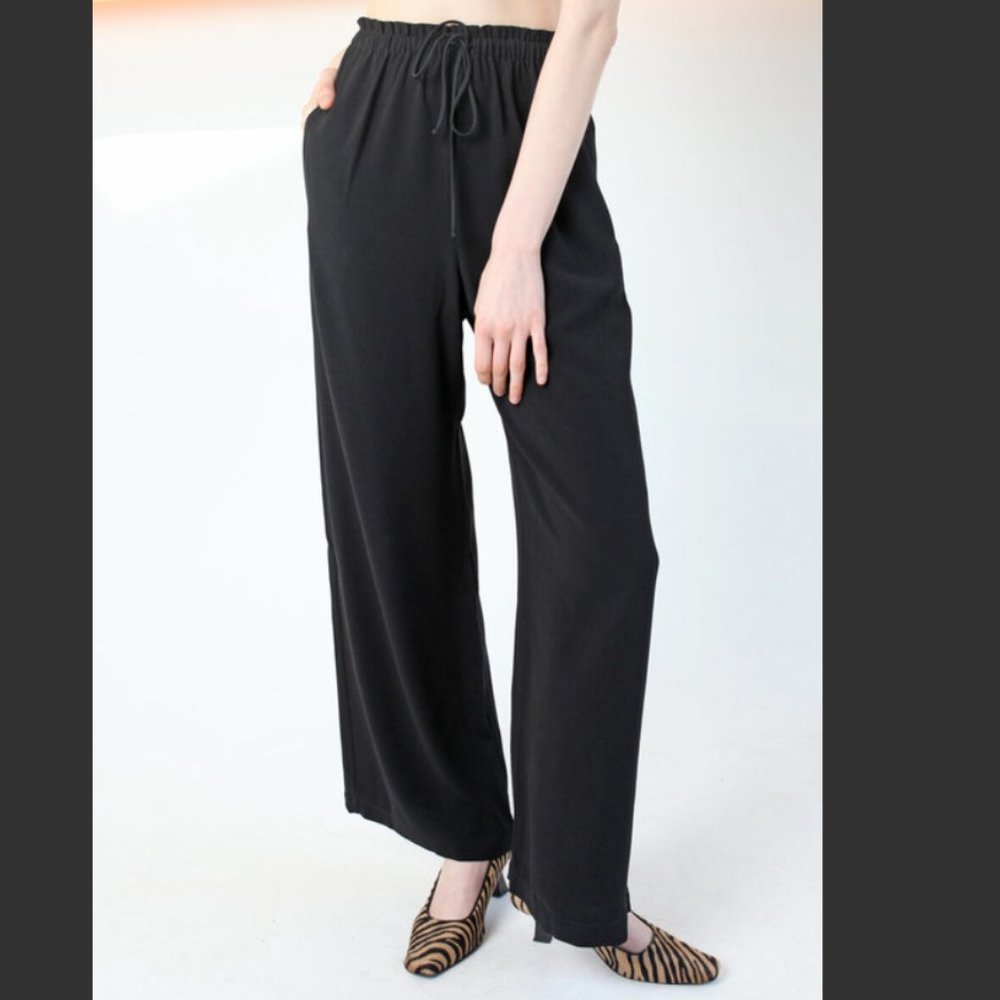 Shaina Mote Wide Leg Lounge Pant Sz S (2/4) Black R$259 NWOT